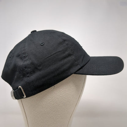 Mr. Slideback Hat Black OSFA Adjustable Embroidered Vented Holes Cotton