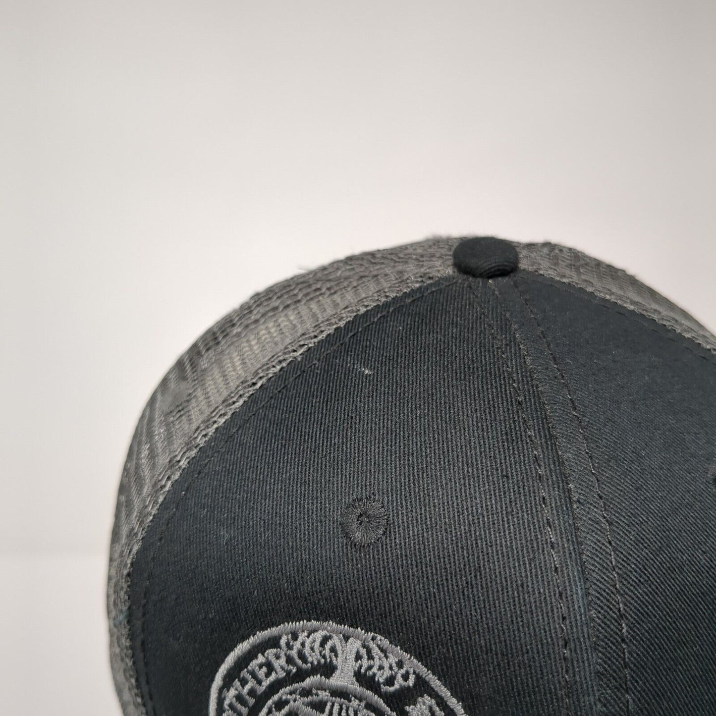 Mother Earth Brew Co. Snapback Trucker Hat Black One Size Mesh Back