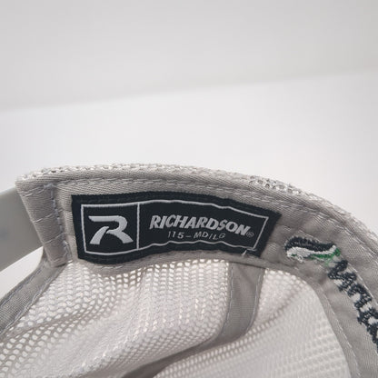 Cameron Co-Op Snapback Trucker Hat Green Large Embroidered Mesh Back Richardson