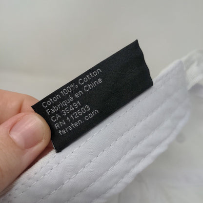 Coaqua Slideback Hat White One Size Adjustable Embroidered Fersten Worldwide