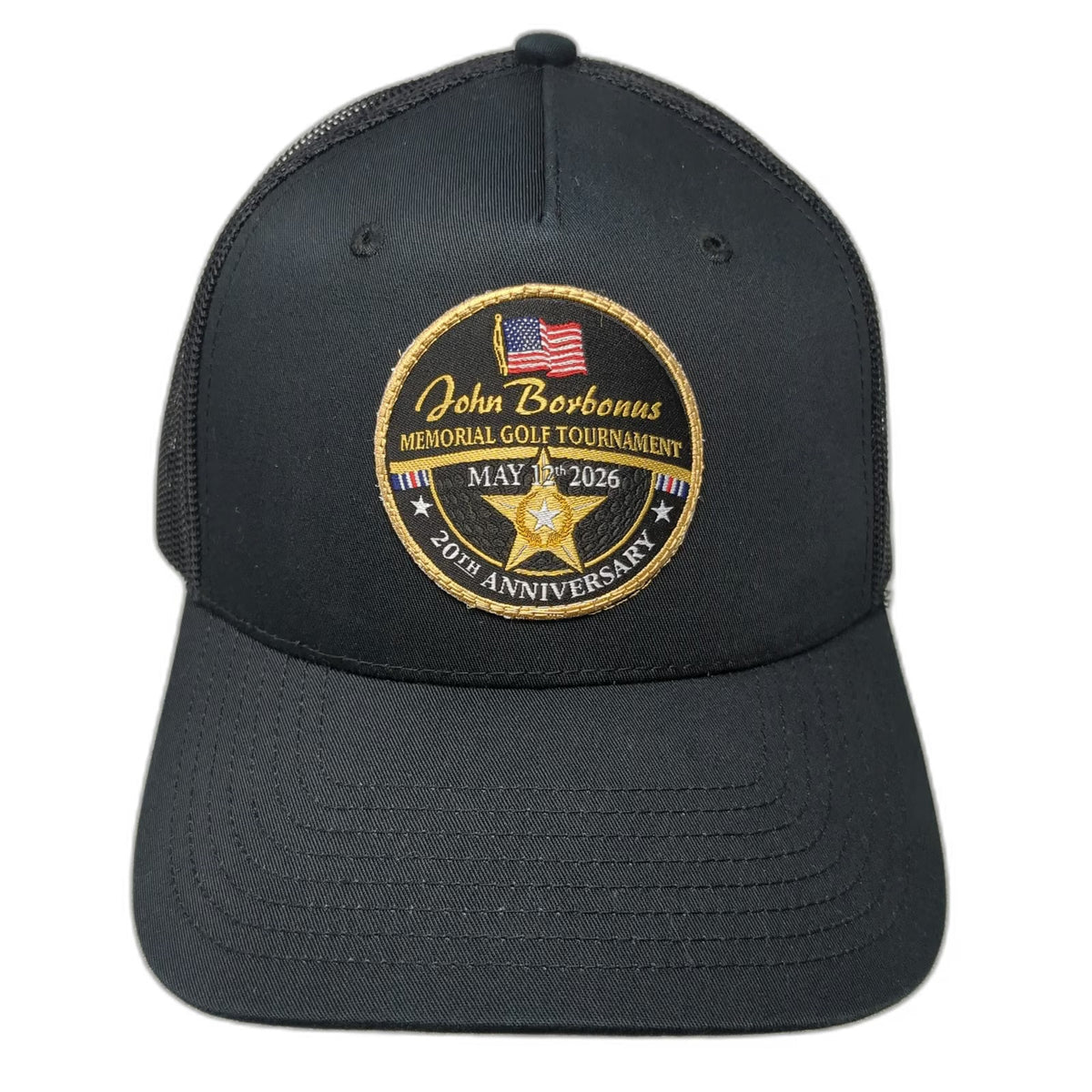 Richardson Trucker Hat Black One Size John Borbonus Memorial Golf Tournament