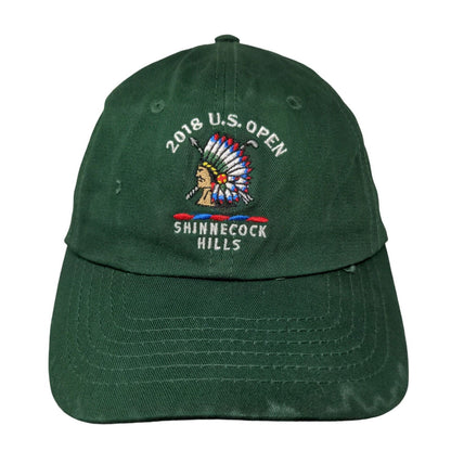 2018 US Open Shinnecock Slideback Hat Green One Size Embroidered USGA Member