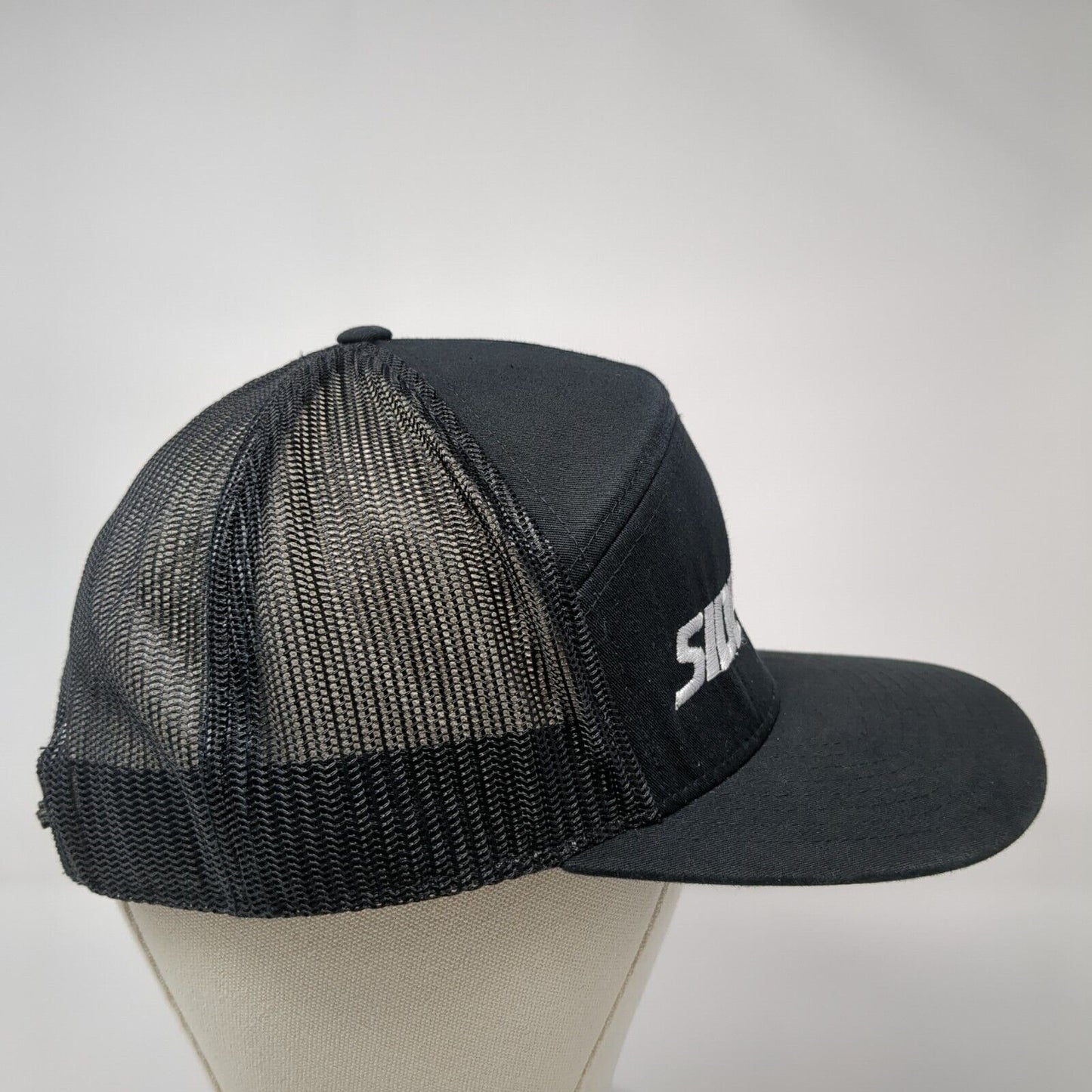 Sidewayz Snapback Trucker Hat Black One Size Mesh Back Richardson
