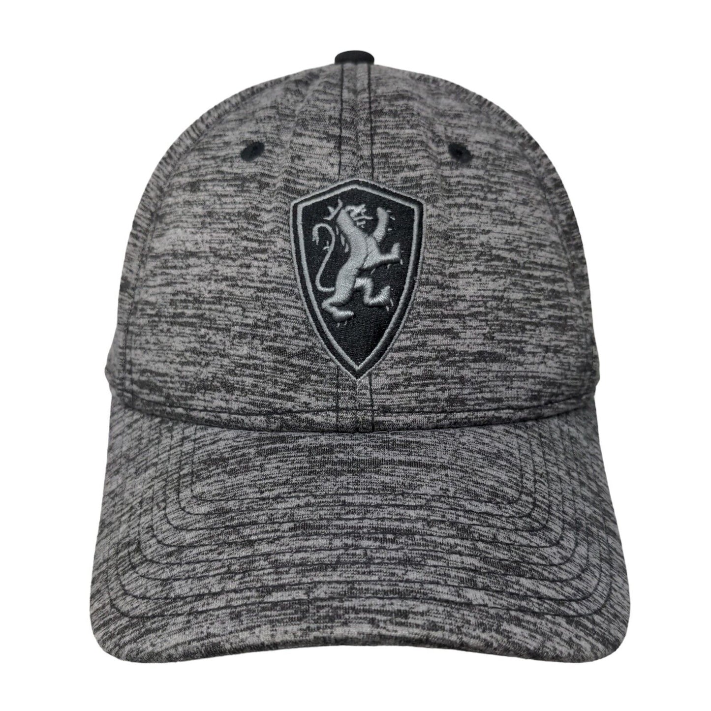 Flagler College Fitted Hat Gray OSFM Embroidered Lion Logo The Game