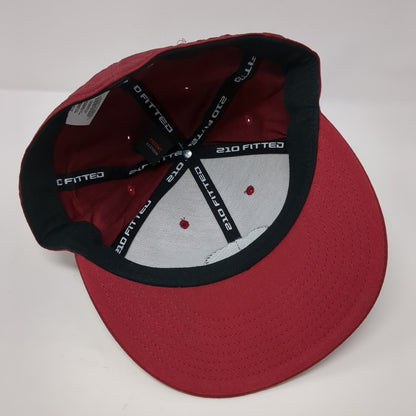 An Unfair Advantage Fitted Hat Red 7 1/4-7 5/8 Flexfit Oakley W/Tags