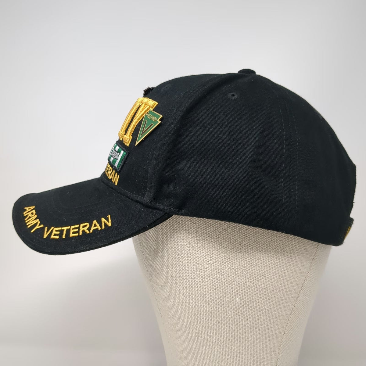 Rothco Army Vietnam Veteran Baseball Cap Black One Size Strapback Pins Hat