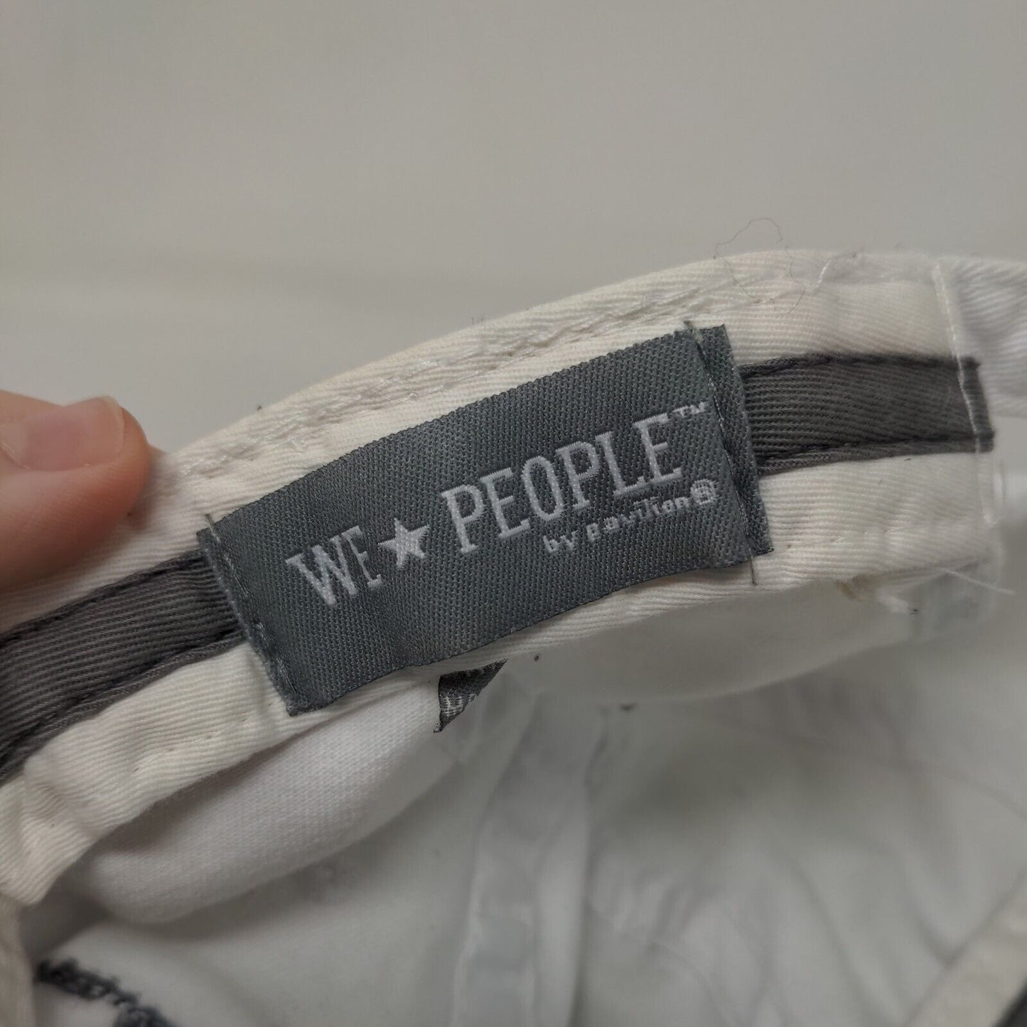 Cat People Slideback Hat White OSFA Embroidered Adjustable We People