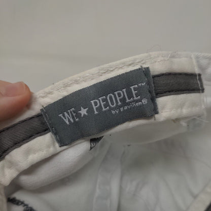 Cat People Slideback Hat White OSFA Embroidered Adjustable We People