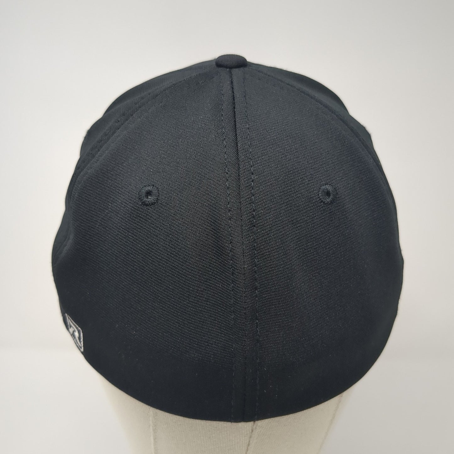 Firefighters American Flag #8 Fitted Baseball Cap Black M Patriotic Richardson
