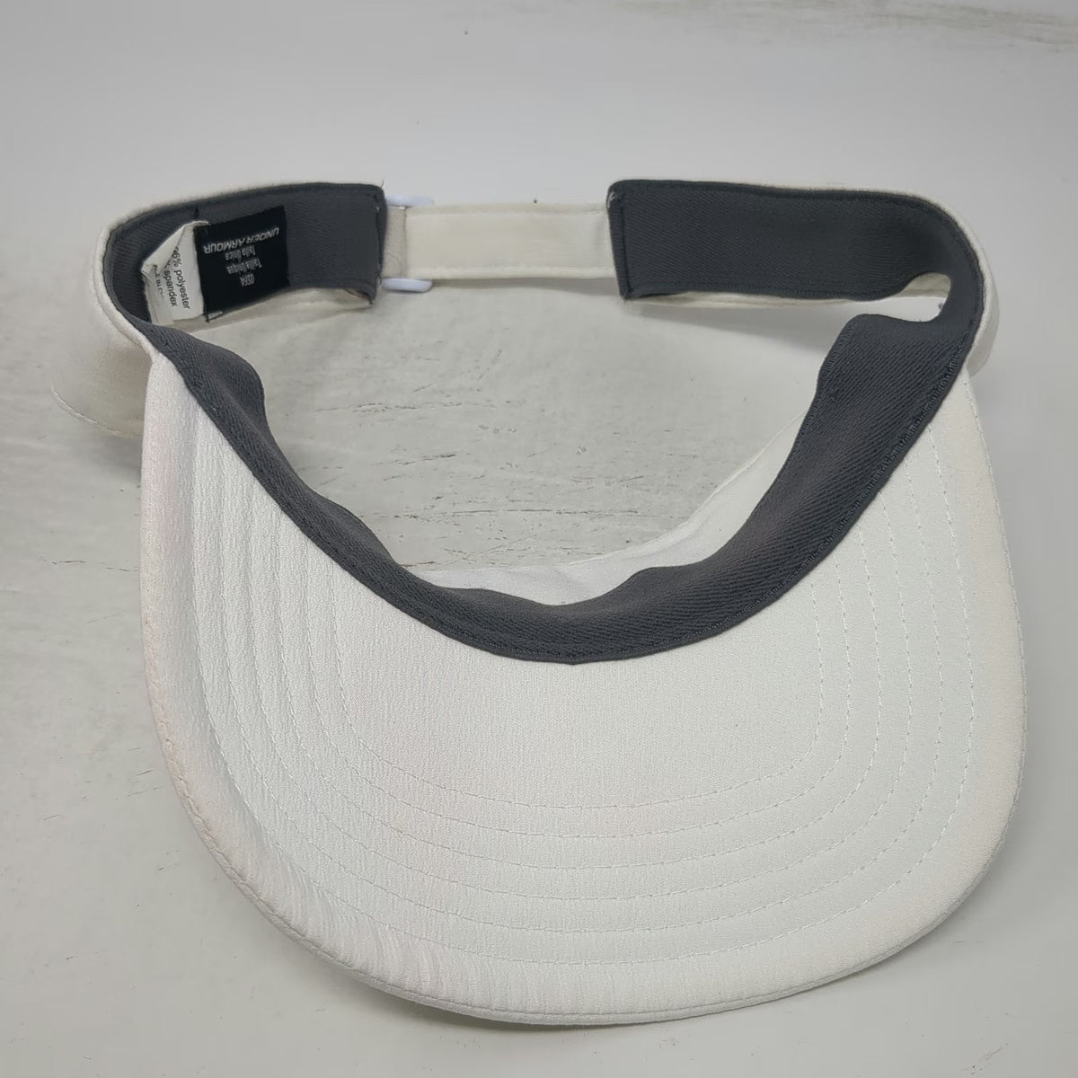 Under Armour TCU Horned Frogs NCAA Visor White OSFM Embroidered Strapback Hat