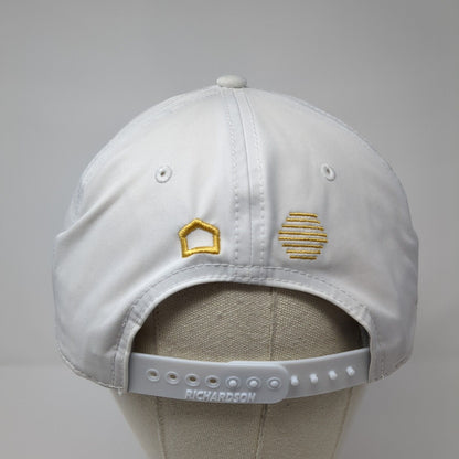 The Hive Snapback Hat White One Size Adjustable Embroidered Richardson