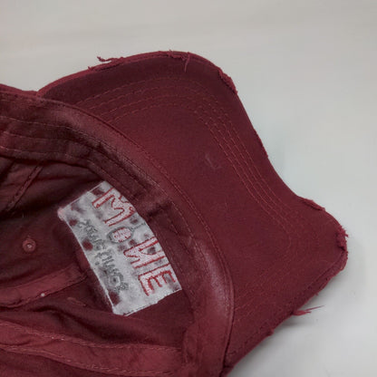Sometimes Wine Is Just Necessary Strapback Hat Red One Size KB ETHOS Vintage
