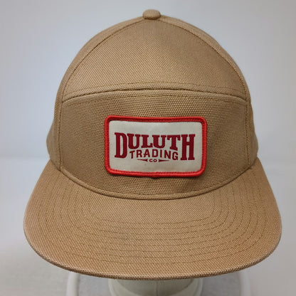 Duluth Trading Co Baseball Cap Brown L Slideback Cotton Logo Patch Hat Canvas