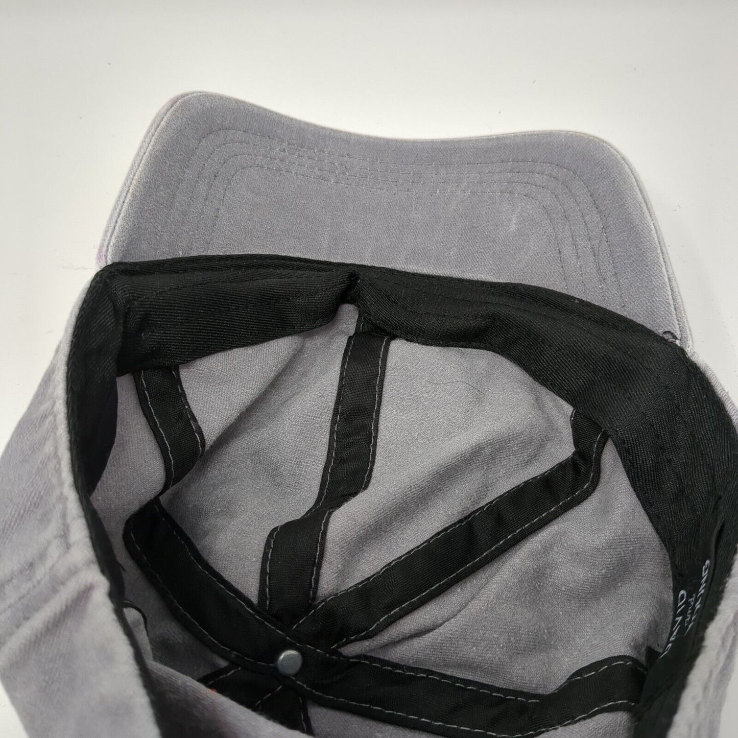 David And Young Slideback Hat Gray One Size Adjustable 6 Panel Blank