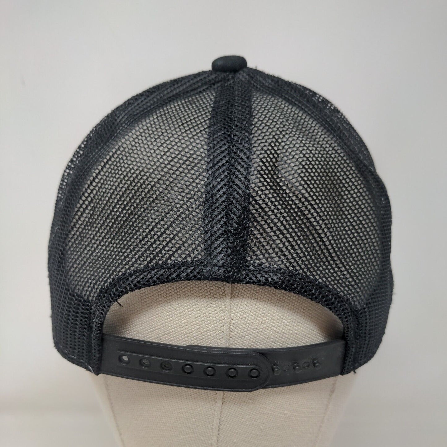 Miracle Snapback Mesh Back Trucker Hat Black OSFM Palm Tree Colorblock
