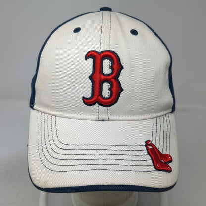 Boston Red Sox MLB T.E.I. Baseball Cap White Blue One Size Embroidered Logo Hat