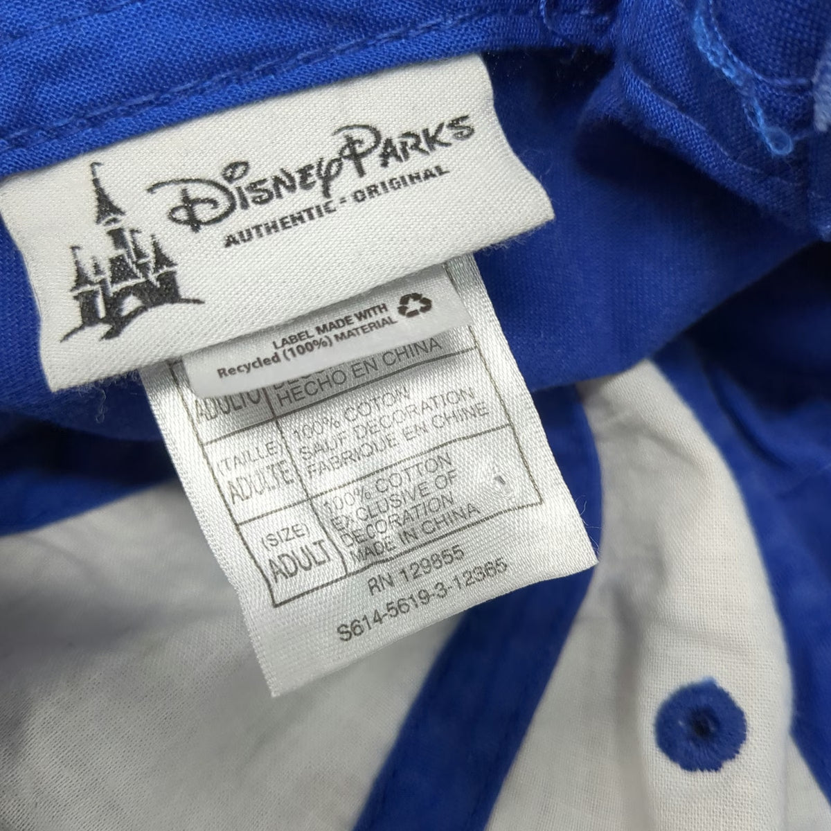 Disney Parks Monsters University MU Blue OSFM Baseball Cap Pixar Monsters Inc