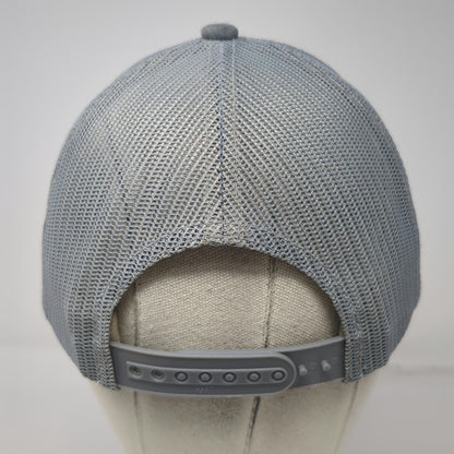 TravisMathew Trucker Hat Gray OSFM Mesh Back Snapback Striped California Logo