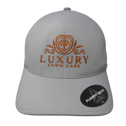 Luxury Lawn Care Fitted Hat Gray L/XL Flexfit Delta Port Authority