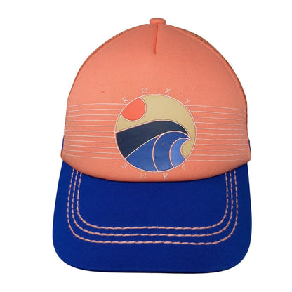 Roxy Surf Snapback Mesh Back Trucker Hat Multi One Size Colorblock
