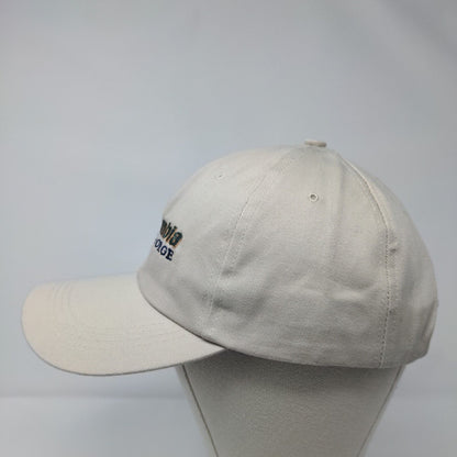 Columbia River Gorge Slideback Hat Tan OSFA Embroidered Fish Ahead
