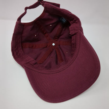Savage AF Slideback Hat Red Burgundy OSFM Adjustable Embroidered