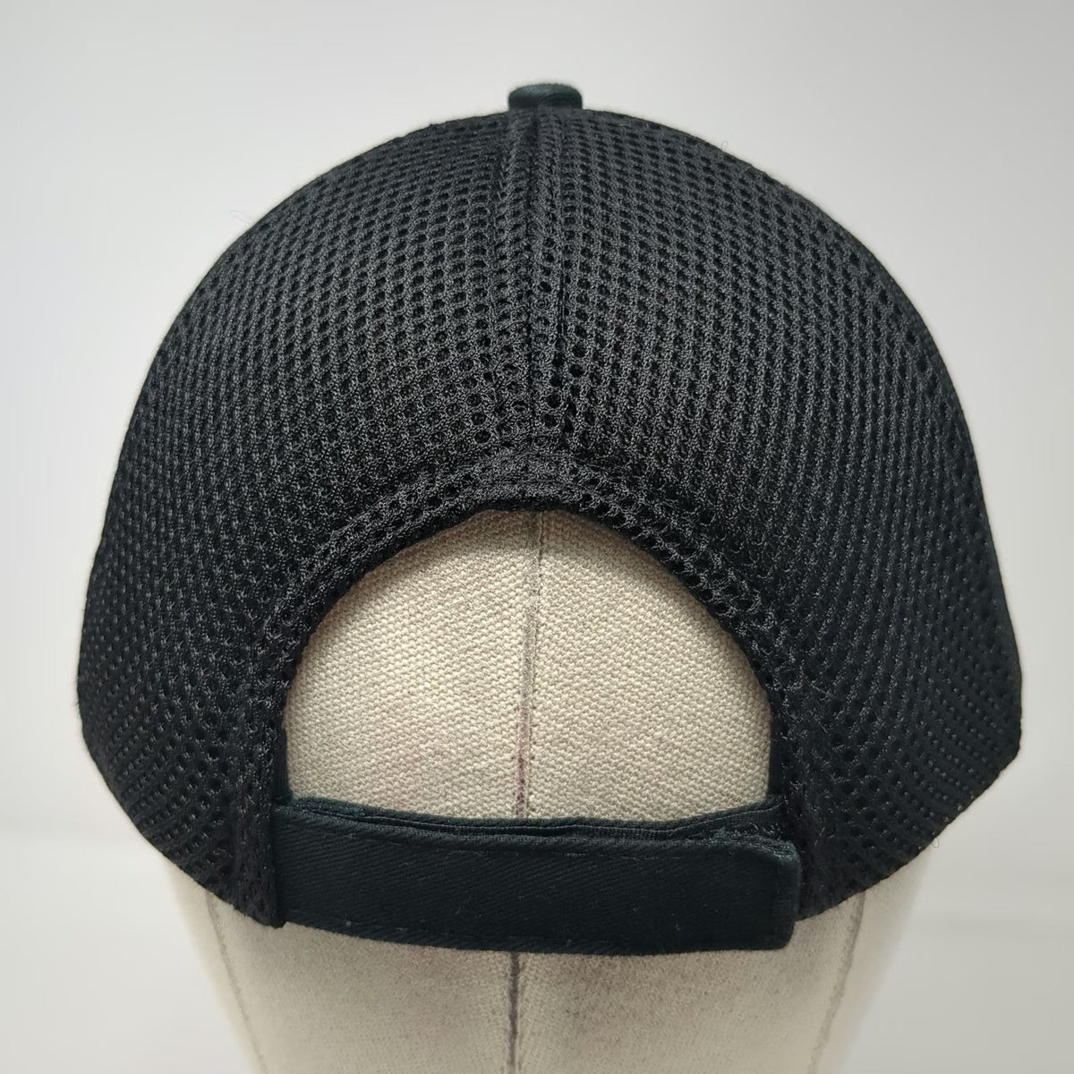 Sportsman Johnson Screens Baseball Cap Black One Size Mesh Back Strapback Hat