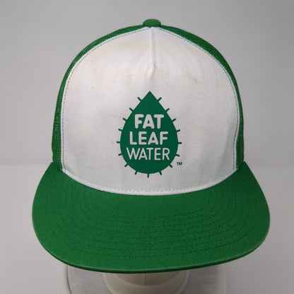 Fat Leaf Water Snapback Mesh Back Trucker Hat Green OSFA Yupoong