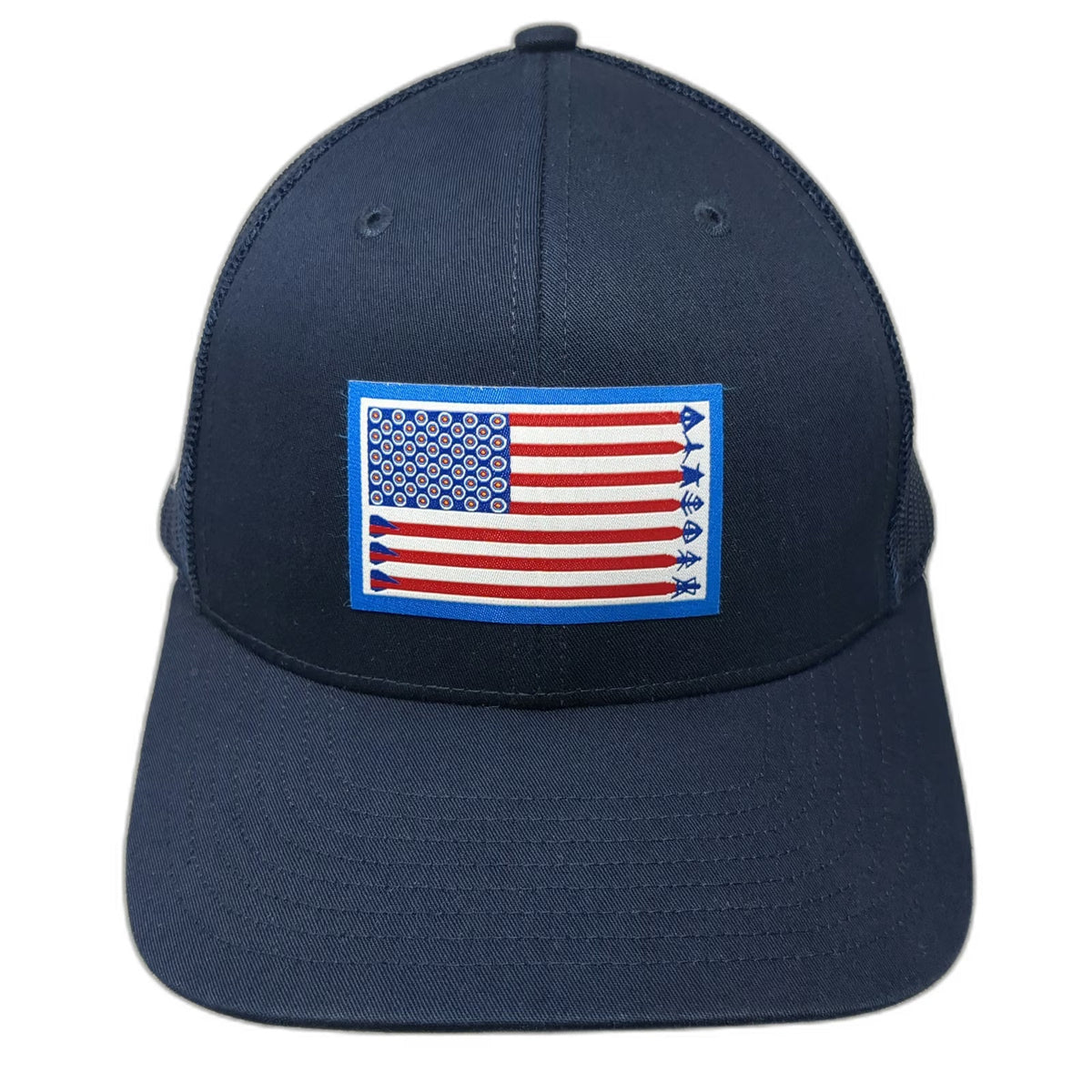 Richardson Trucker Hat Blue One Size Snapback Morrell Archery Target