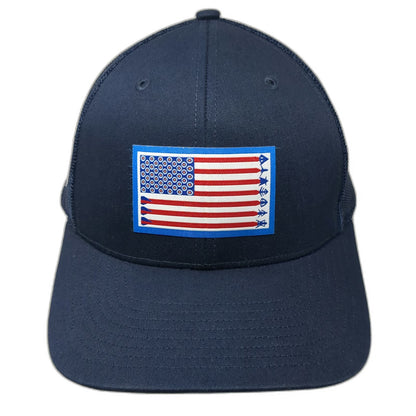 Richardson Trucker Hat Blue One Size Snapback Morrell Archery Target