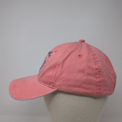 Myrtle Beach Anchor Ribbon Strapback Hat Pink One Size Adjustable
