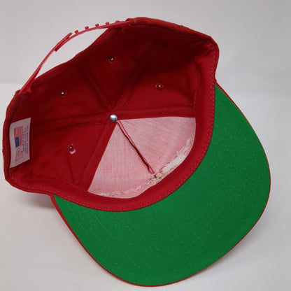 Baxter Excavating Snapback Hat Red One Size Adjustable Embroidered
