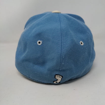 North Carolina Fitted Hat Blue Size 6 7/8 Embroidered Authentic Zephyr The Hat