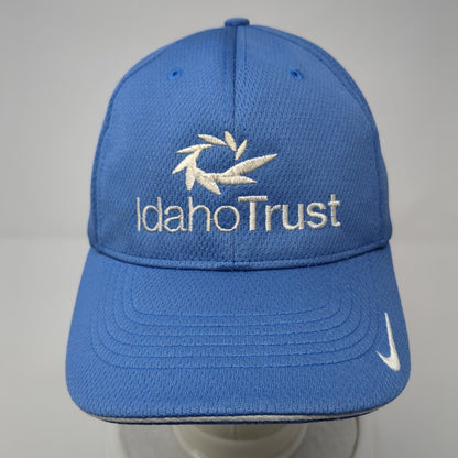 Idaho Trust Fitted Golf Hat Blue M/L Embroidered Vented Holes 6 Panel Nike