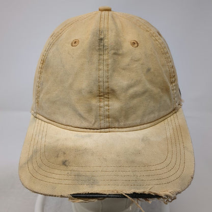 Carhartt Baseball Cap Brown One Size Distressed Canvas Strapback Workwear Hat