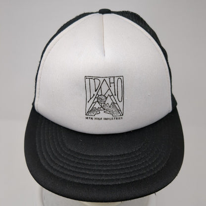 Idaho Mtn High Industries Mesh Back Trucker Hat Black One Size Colorblock