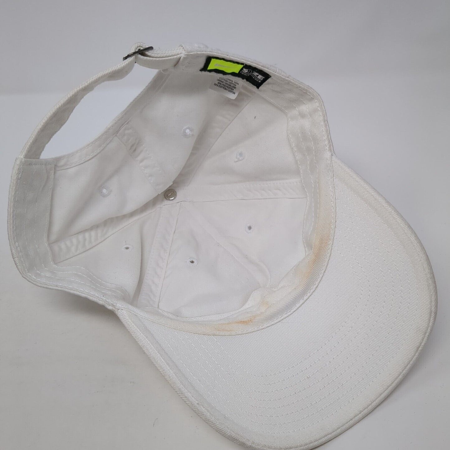 Nike Slideback Hat White One Size Adjustable Embroidered Swoosh Heritage86