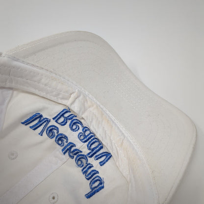 Weekend Ready Slideback Hat White One Size Adjustable Mighty Fine