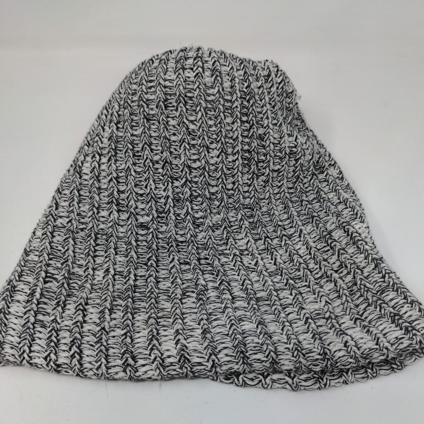 Love Your Melon Beanie Hat Multicolor One Size Hand Knitted Faux Fur Pom Pom