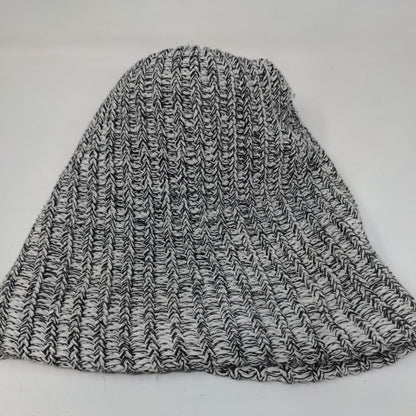 Love Your Melon Beanie Hat Multicolor One Size Hand Knitted Faux Fur Pom Pom