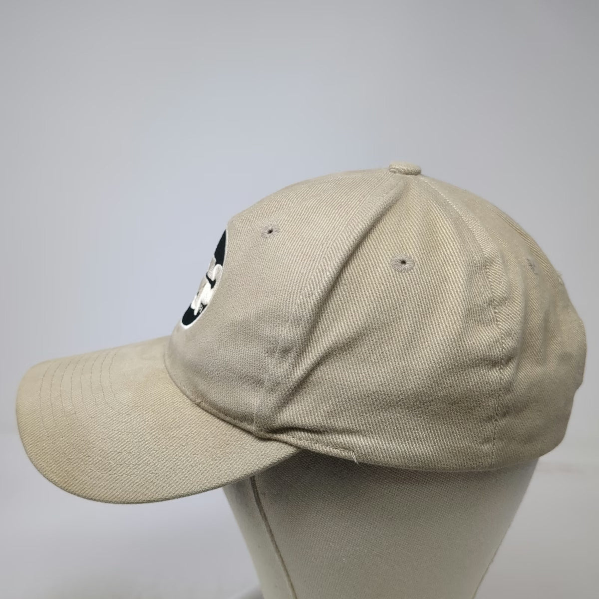 Mega Cap Baseball Cap Beige One Size UCP Logo Snapback 100% Cotton 6 Panel Hat
