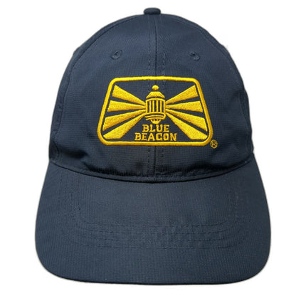 Blue Beacon Logo Blue Baseball Cap One Size Strapback Performance Polyester Hat
