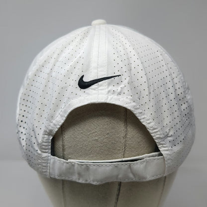 Nike Baseball Cap White Blue Black One Size Dri-Fit Perforated Urban Edge Hat