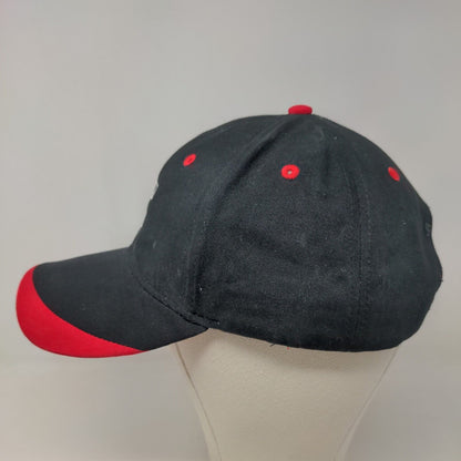 Cap America Men's Strapback Hat Black Embroidered Cummin's Logo