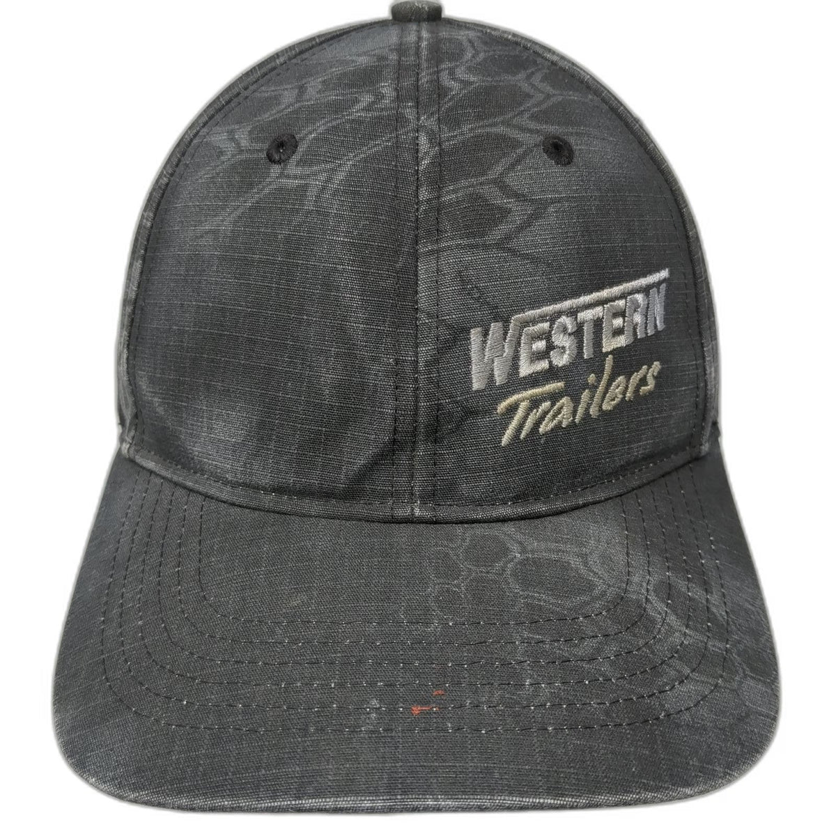 Richardson Baseball Cap Black Gray One Size Strapback Western Trailers Hat Logo