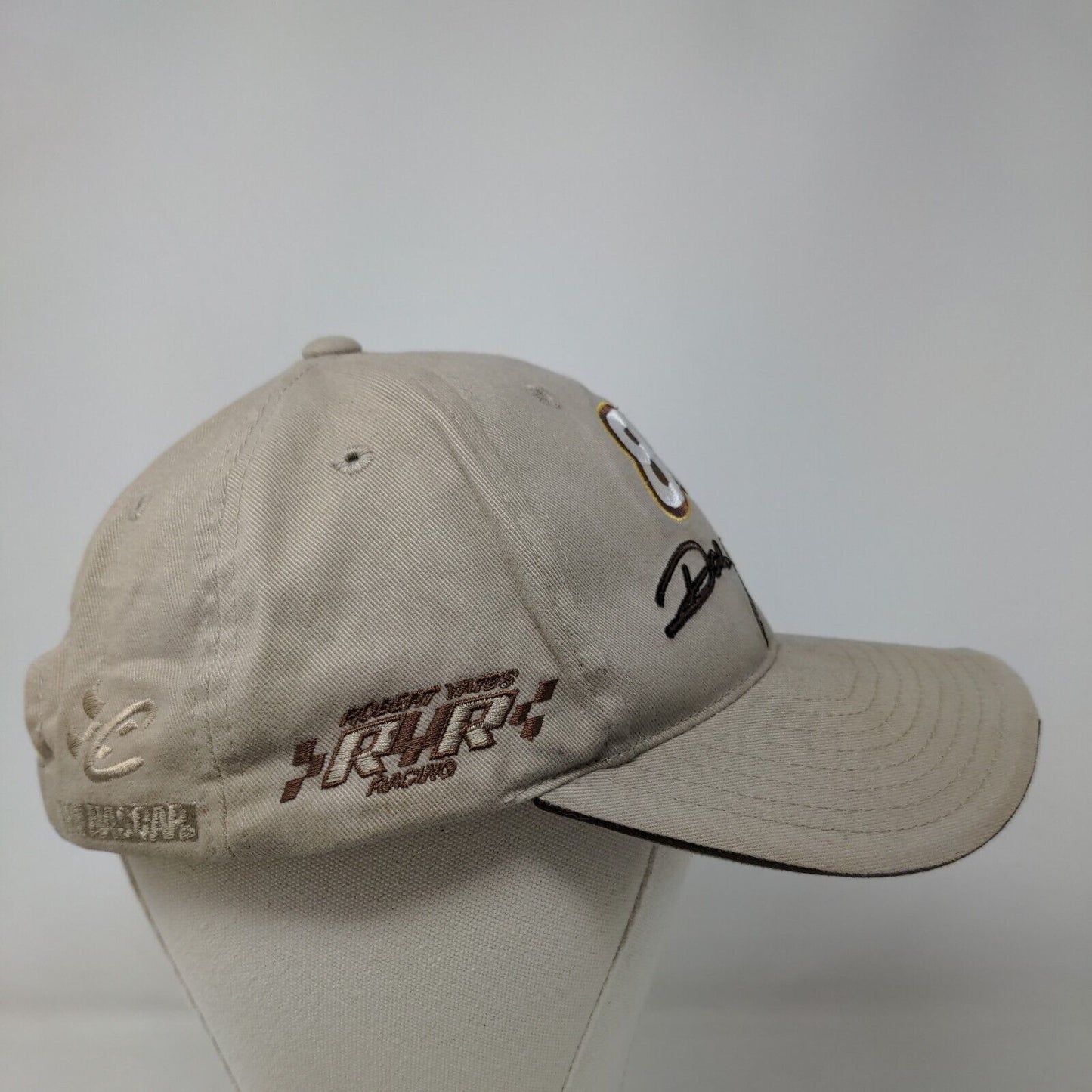 Chase Authentics Men's Slideback Hat Tan Embroidered Dale Jarret #88 Cotton