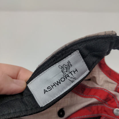 Ashworth Slideback Hat Tan OSFA Adjustable Solid 6 Panel Vent Holes
