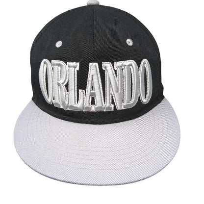 Orlando Florida Snapback Hat Black OSFA Adjustable Embroidered Aly's Trading