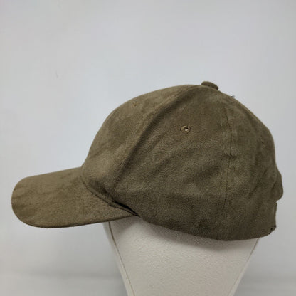 Unbranded Men's Strapback Hat Brown Adjustable Vent Holes Blank