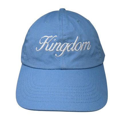 Kingdom Slideback Hat Blue One Size Adjustable Embroidered 6 Panel